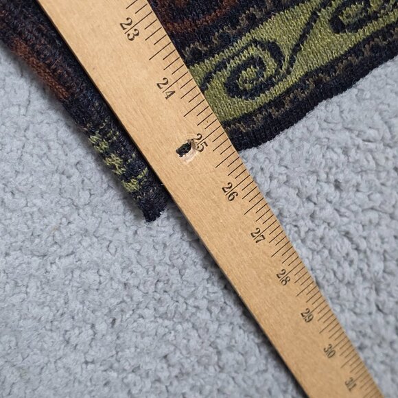 Peruvian Link Open Long Cardigan Womens XL Firenza Sweater Alpaca Blend Jacquard - Picture 12 of 13